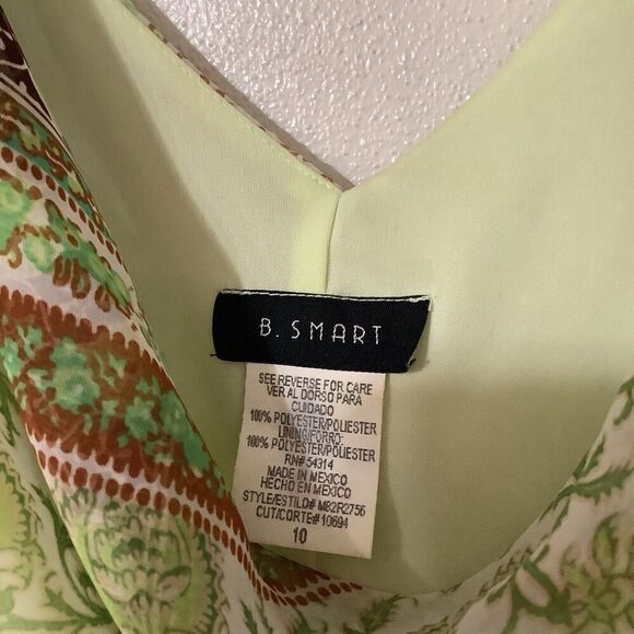 Vintage Y2K Green Romantic Fairycore Patchwork Draped Fairy Midi Dress Sz 10 - Picture 9 of 9